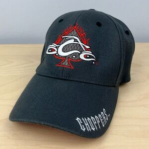 Orange County Choppers Flex Fit Fitted Hat Gray Wool Blend Embroidered Logo